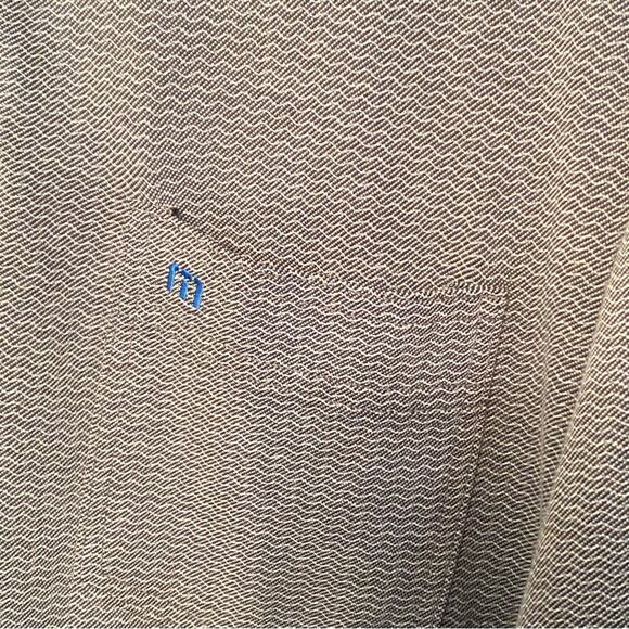 Travis Mathew Polo Shirt Mens XL Golf Gray pattern Performance - Picture 4 of 8